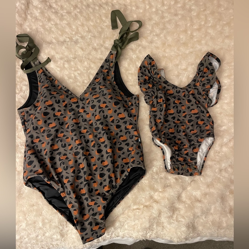 Posh Peanut Matching Mama and Baby Girl Swim Suits